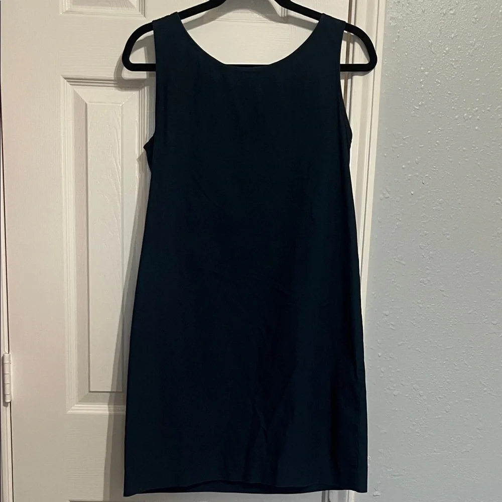 Roberta Freymann Navy Dress with Lime Green Accents- Size Small - Picture 5 of 6